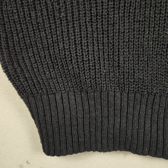 Offline by Aerie Chunky Knit Quarter Zip Sweater Women’s SZ M Navy GUC - Picture 6 of 15